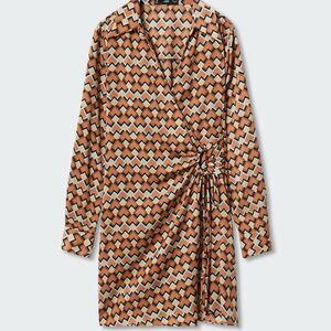 Mango wrap dress size M (us 6)